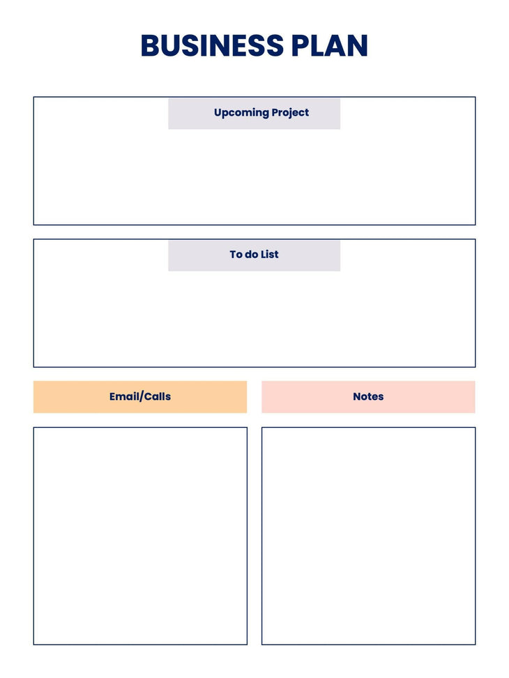 Business Plan Template S09082207 – Infografolio