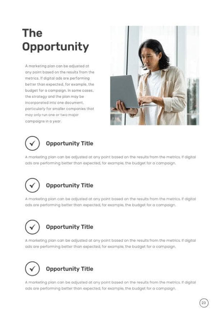 Business-Proposal-2-Pages-Infographics Documents Aqua Spring Minimalist Annual Report Portrait PowerPoint Template powerpoint-template keynote-template google-slides-template infographic-template