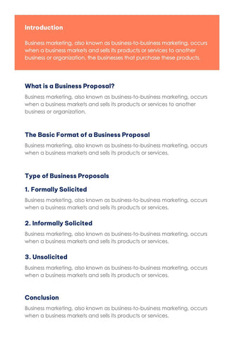 Charcoal Business Proposal Template – Infografolio