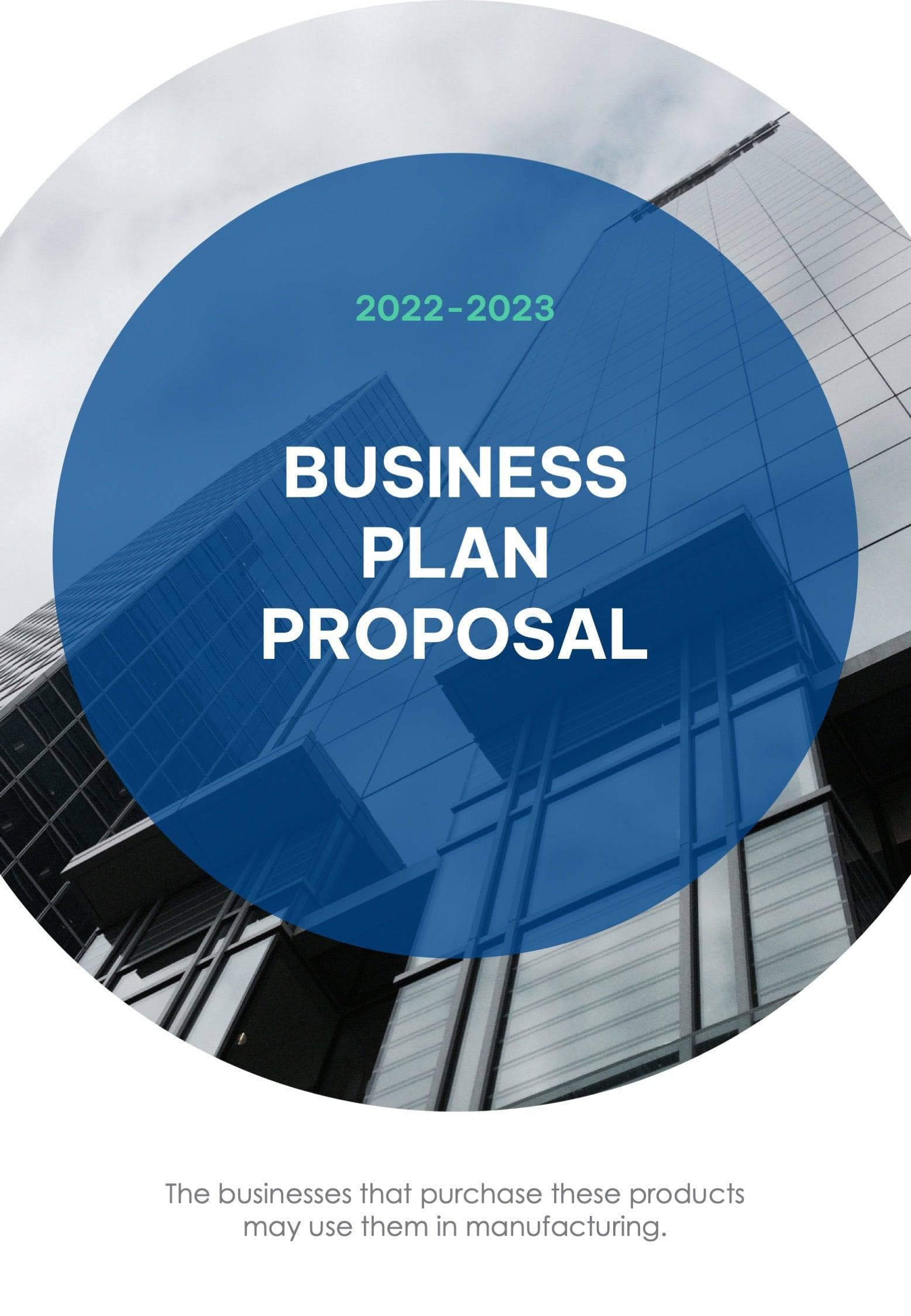 Yale Blue Business Proposal Template Infografolio