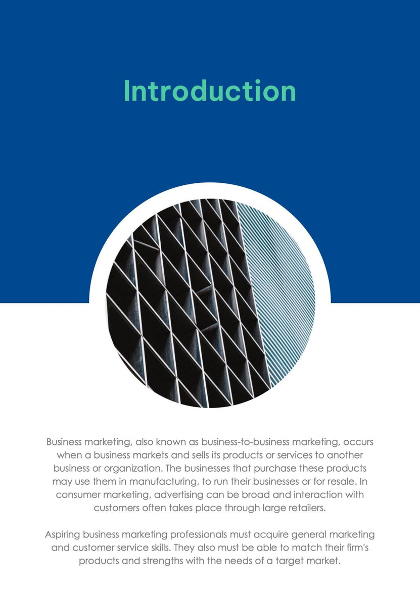 Yale Blue Business Proposal Template Infografolio