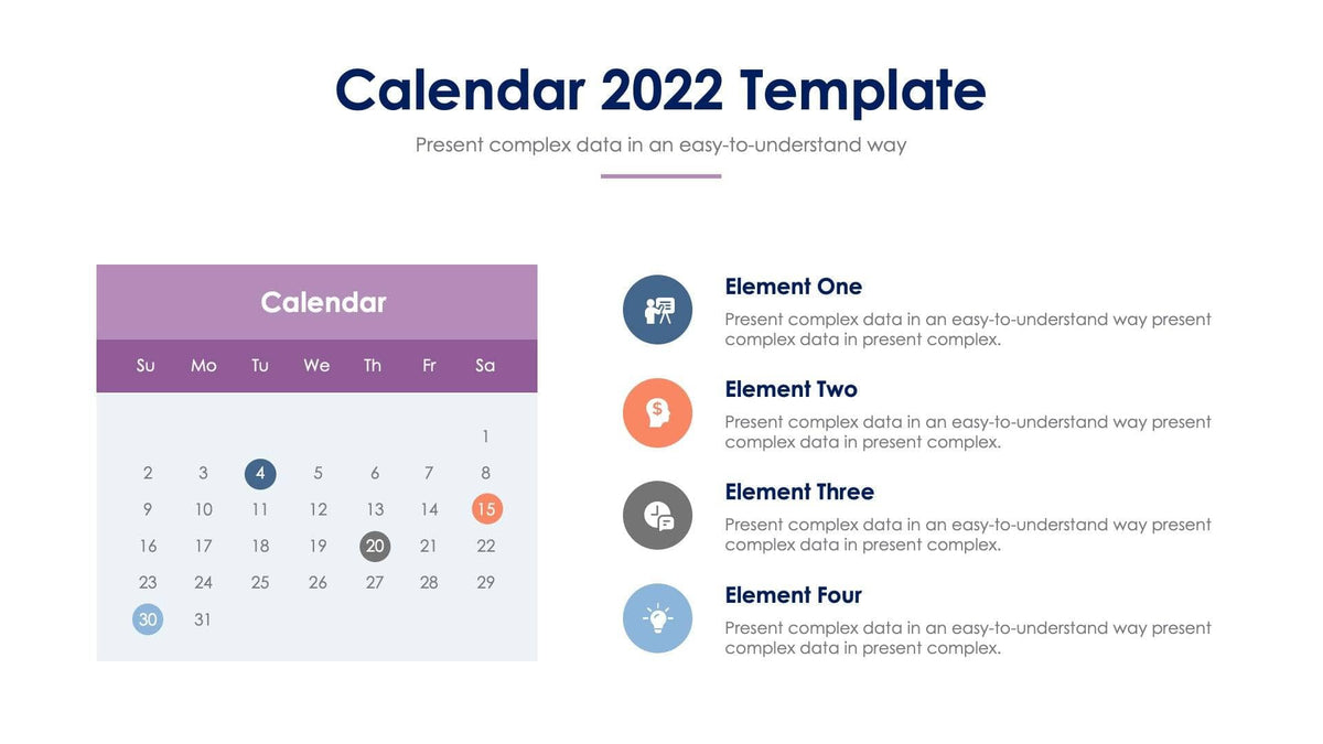 Calendar Slide Infographic Template S01052207 – Infografolio