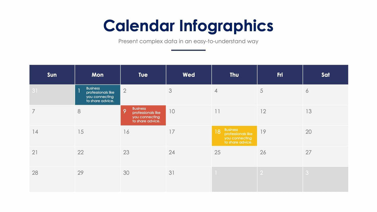 Calendar Slide Infographic Template S01142206 – Infografolio