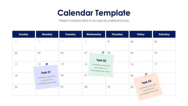 Calendar Slide Template S11012204 – Infografolio