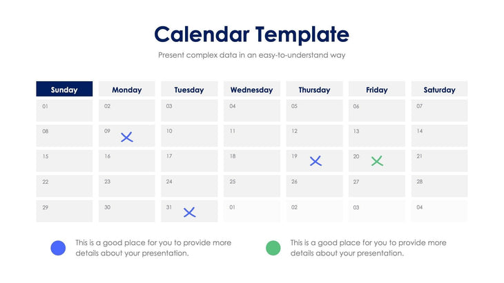 Calendar Slide Template S11012206 – Infografolio