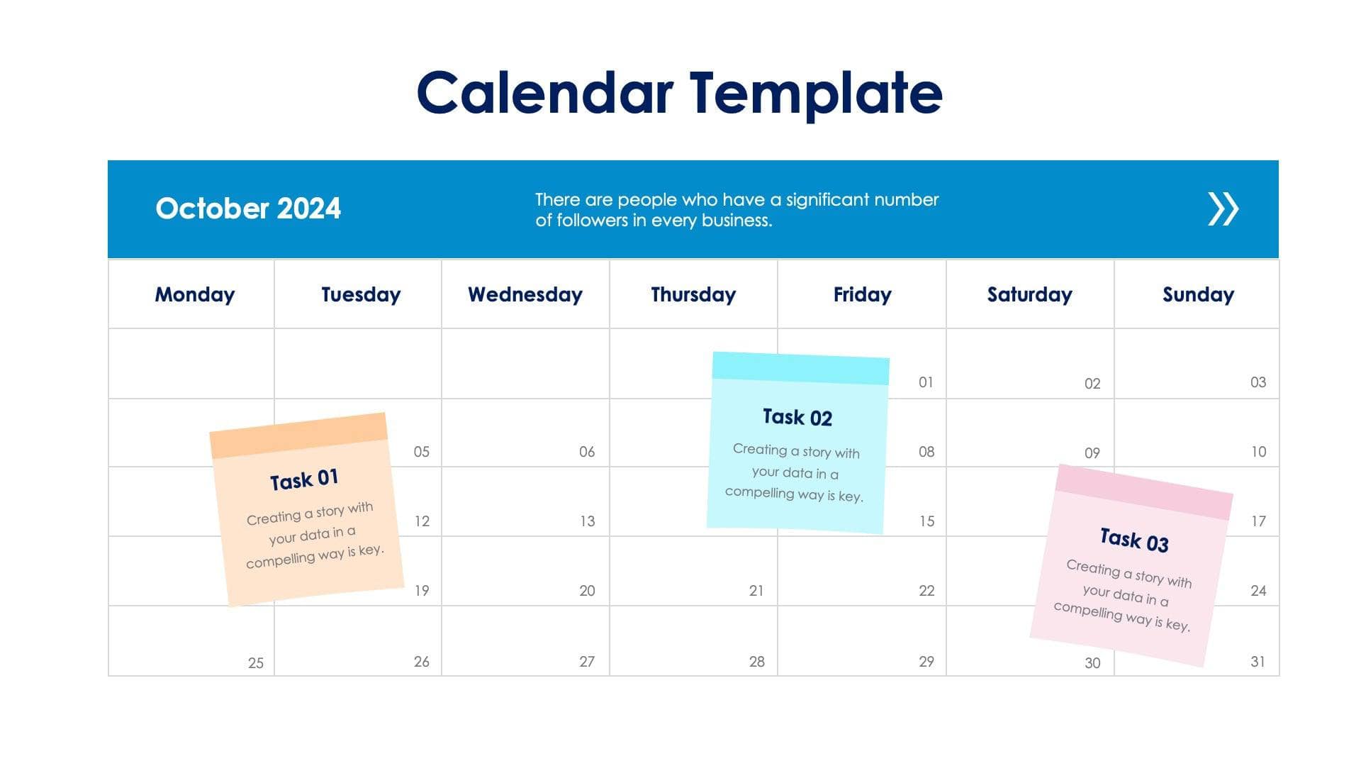 Calendar Slide Template S11012219 Infografolio