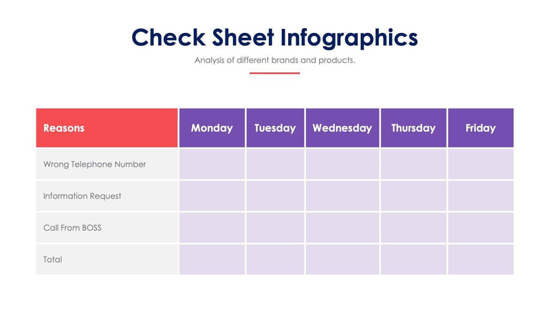 Check Sheet Slides | Infografolio
