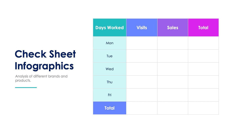 Check Sheet Slides | Infografolio