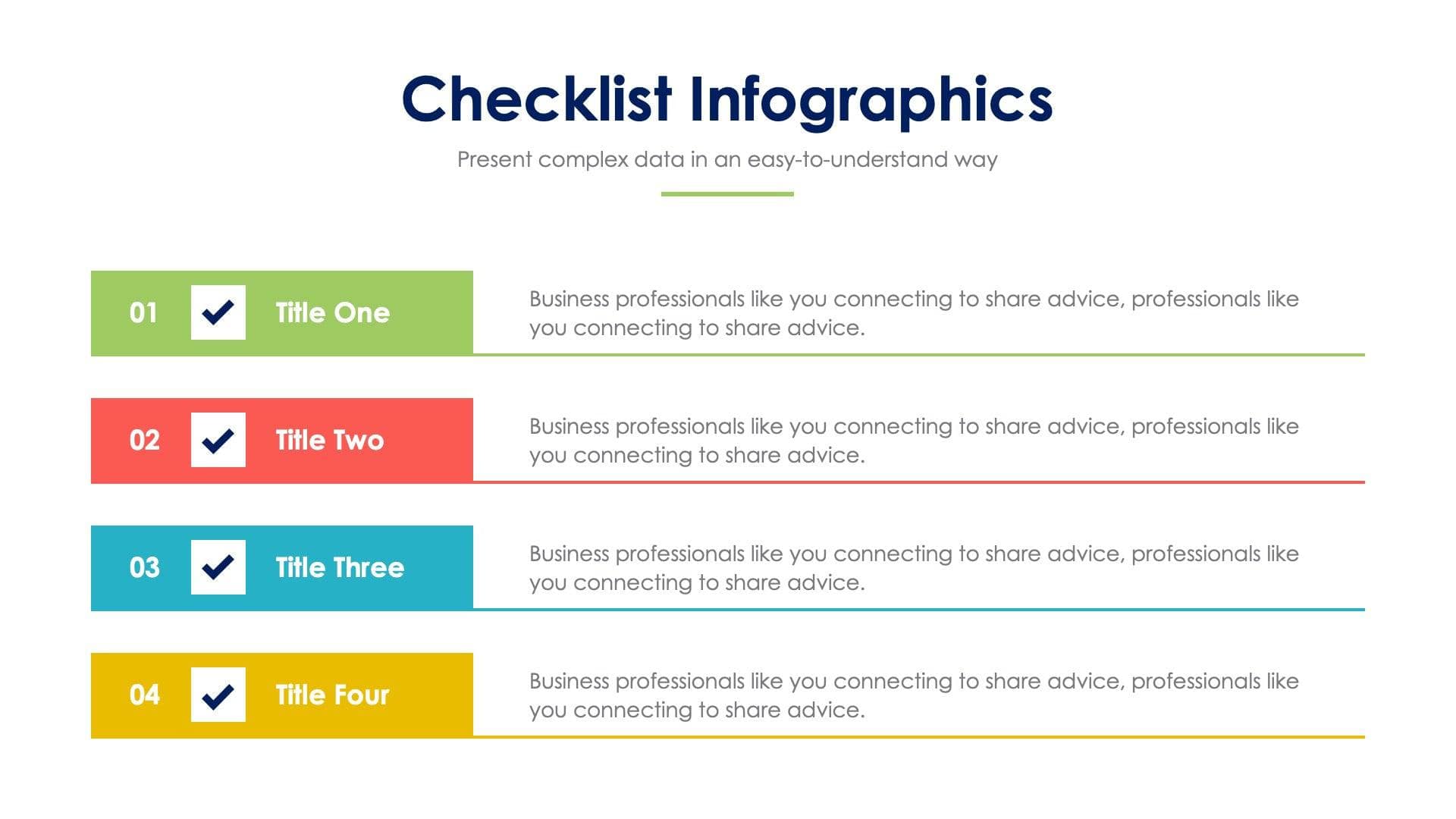 Checklist Slide Infographic Template S02142206 | Infografolio