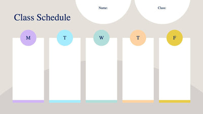 Class-Schedule-Slides | Infografolio