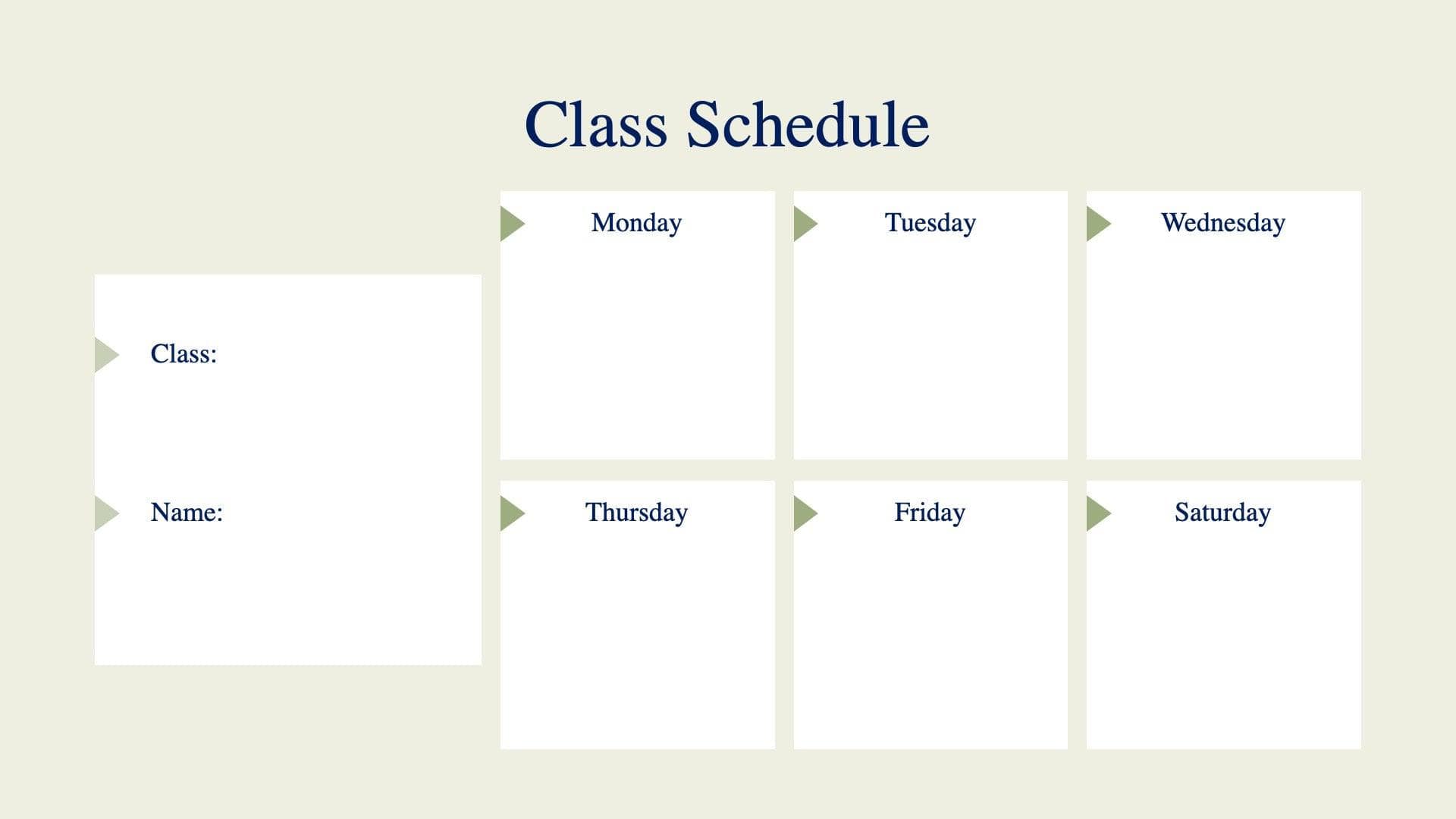 Class Schedule Slide Infographic Template S08112214 – Infografolio