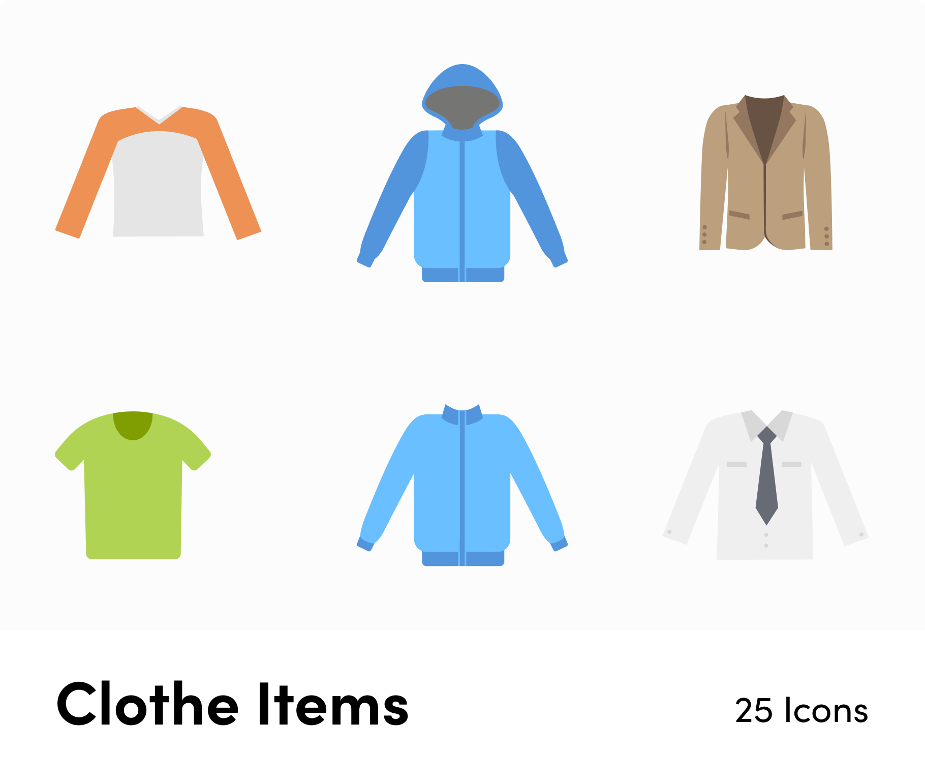 Clothe-Items-Flat-Vector-Icons Icons Clothe Items Flat Vector Icons S02142203 powerpoint-template keynote-template google-slides-template infographic-template