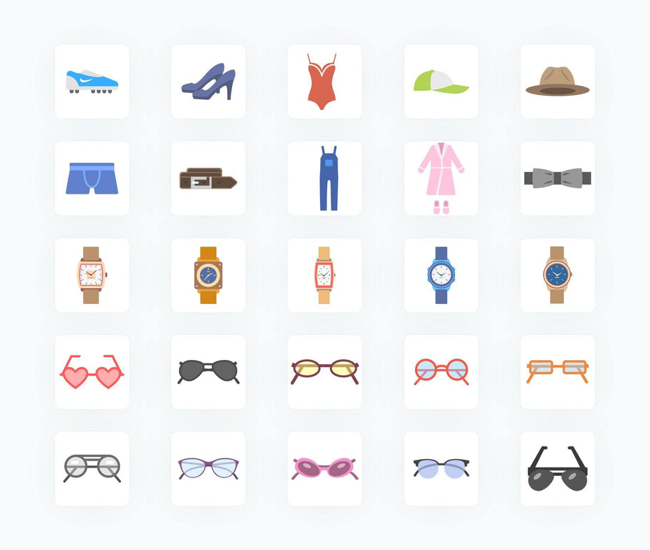 Clothe-Items-Flat-Vector-Icons Icons Clothe Items Flat Vector Icons S02142204 powerpoint-template keynote-template google-slides-template infographic-template