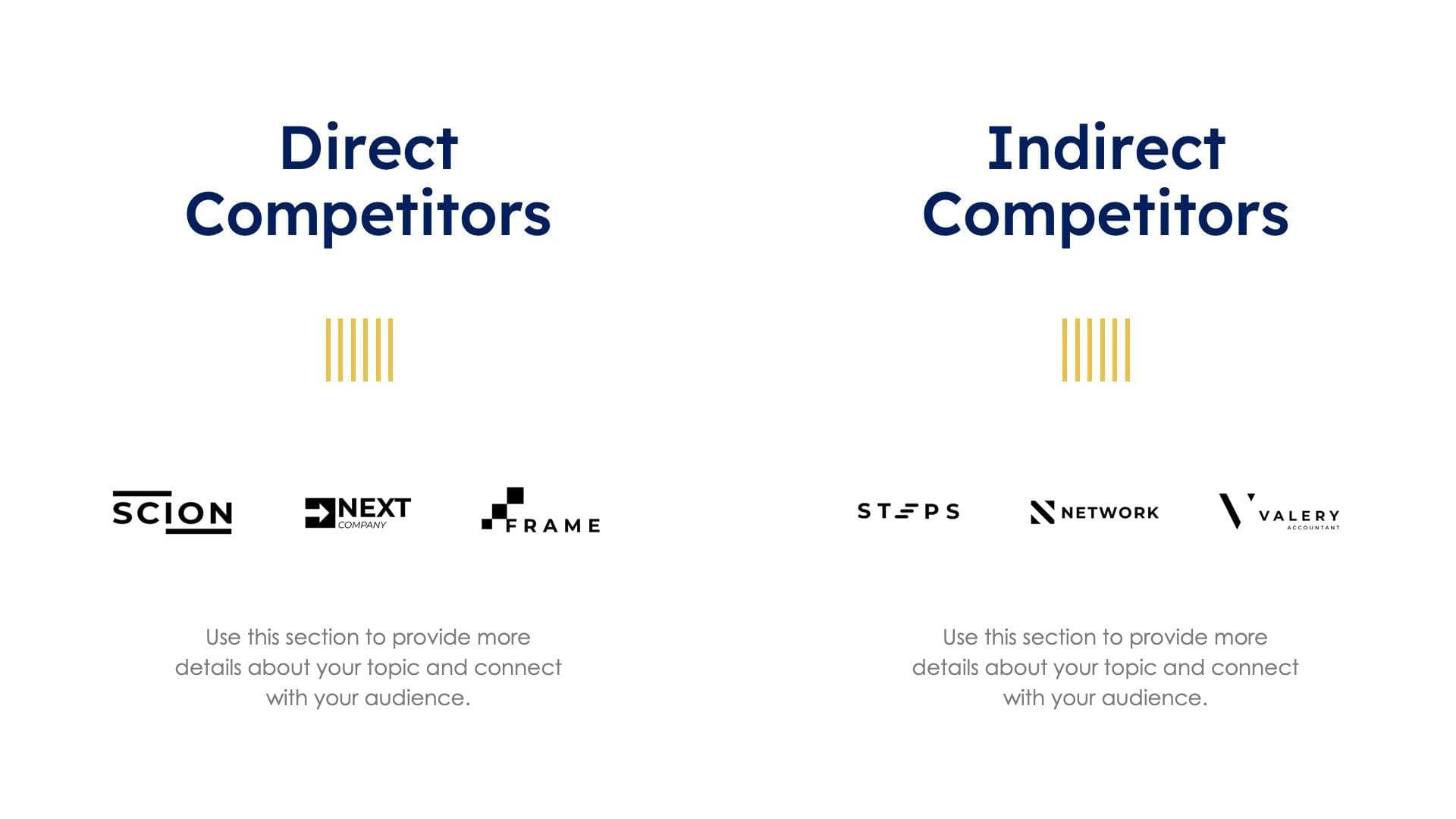 Competitors Slide Template S10132201 | Infografolio