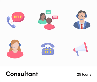 Consultant-Flat-Vector-Icons Icons Consultant Flat Vector Icons S04142202 powerpoint-template keynote-template google-slides-template infographic-template