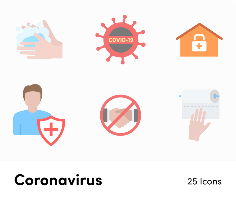 Coronavirus-Flat-Vector-Icons Icons Coronavirus Flat Vector Icons S02142203 powerpoint-template keynote-template google-slides-template infographic-template