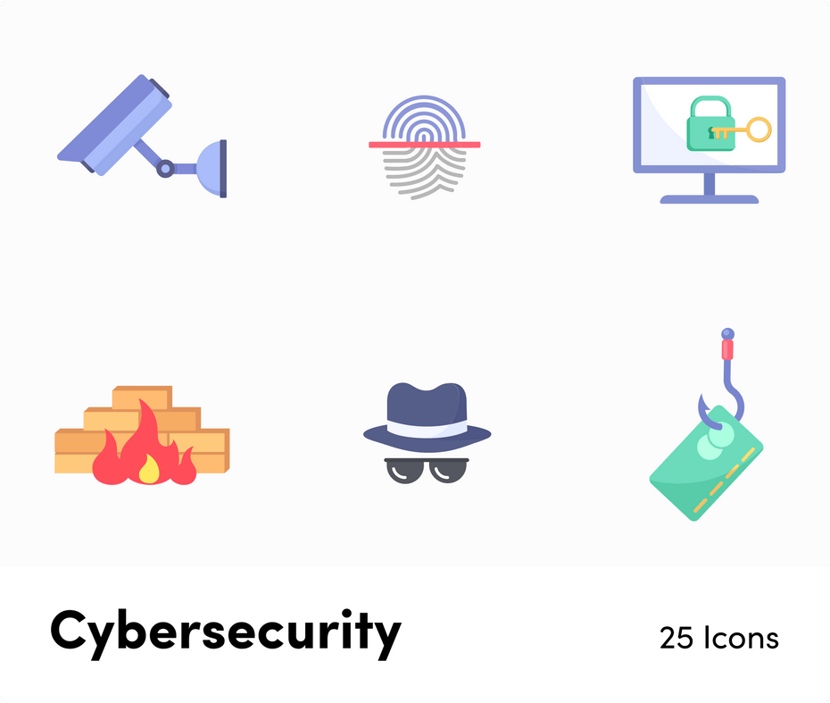 Cybersecurity Flat Vector Icons S11262103-Icons-Cybersecurity-Flat-Vector-Icons-Powerpoint-Keynote-Google-Slides-Adobe-Illustrator-Infografolio