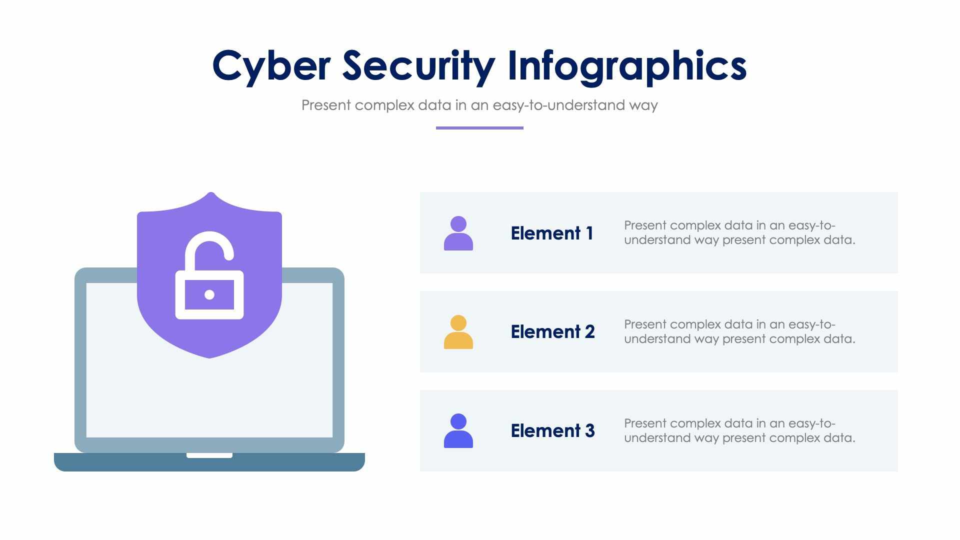 Cybersecurity Slide Infographic Template S12202105 | Infografolio