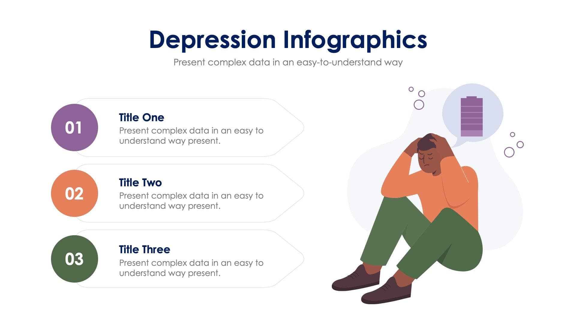 Depression Slide Infographic Template S09262215 | Infografolio