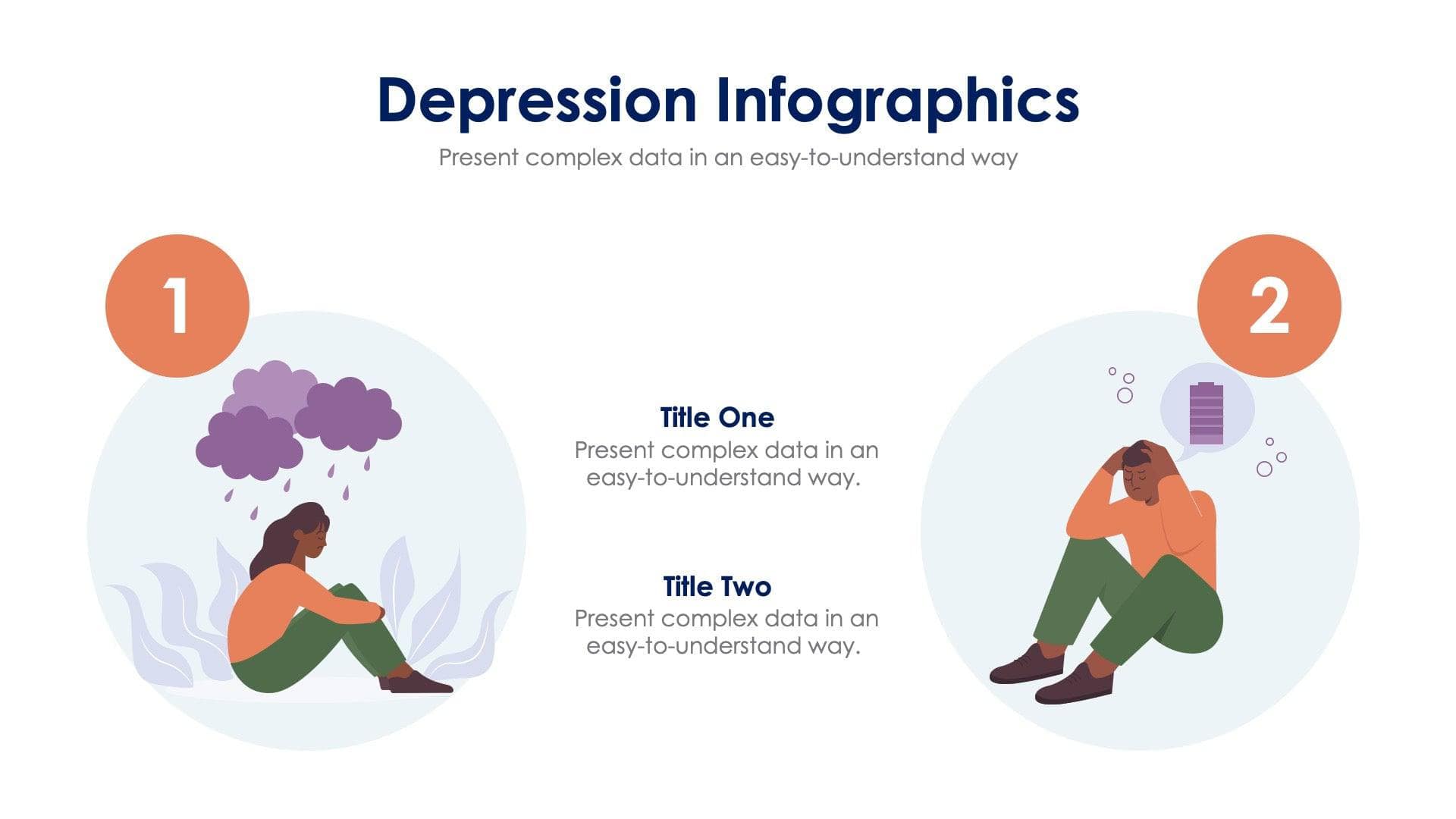Depression Slide Infographic Template S09262218 | Infografolio