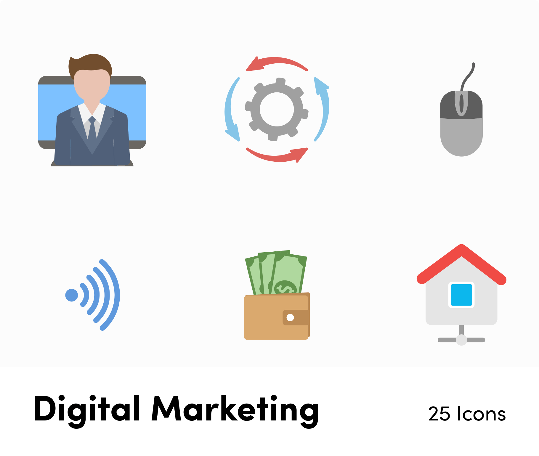 Digital Marketing Flat Vector Icons S11262103-Icons-Digital-Marketing-Flat-Vector-Icons-Powerpoint-Keynote-Google-Slides-Adobe-Illustrator-Infografolio