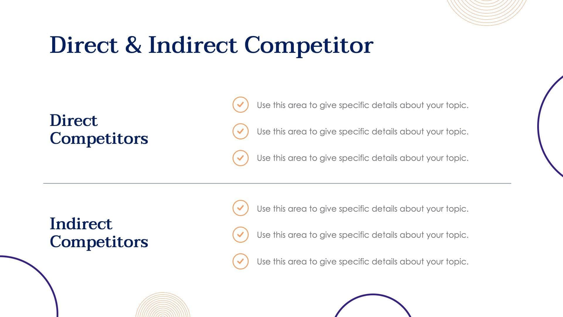 Direct and Indirect Competitor Slide Template S10312201 | Infografolio