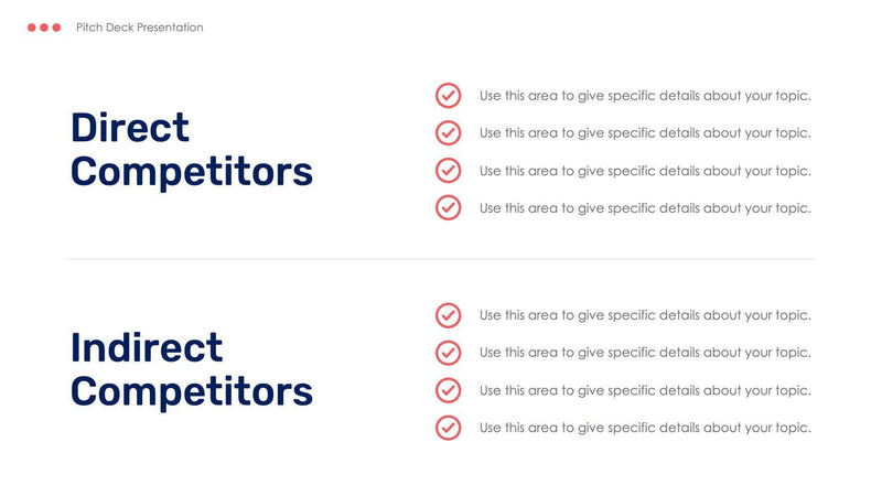 Direct and Indirect Competitor Slide Templates | Infografolio