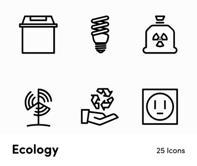 Ecology-Outline-Vector-Icons Icons Ecology Outline Vector Icons S12172101 powerpoint-template keynote-template google-slides-template infographic-template