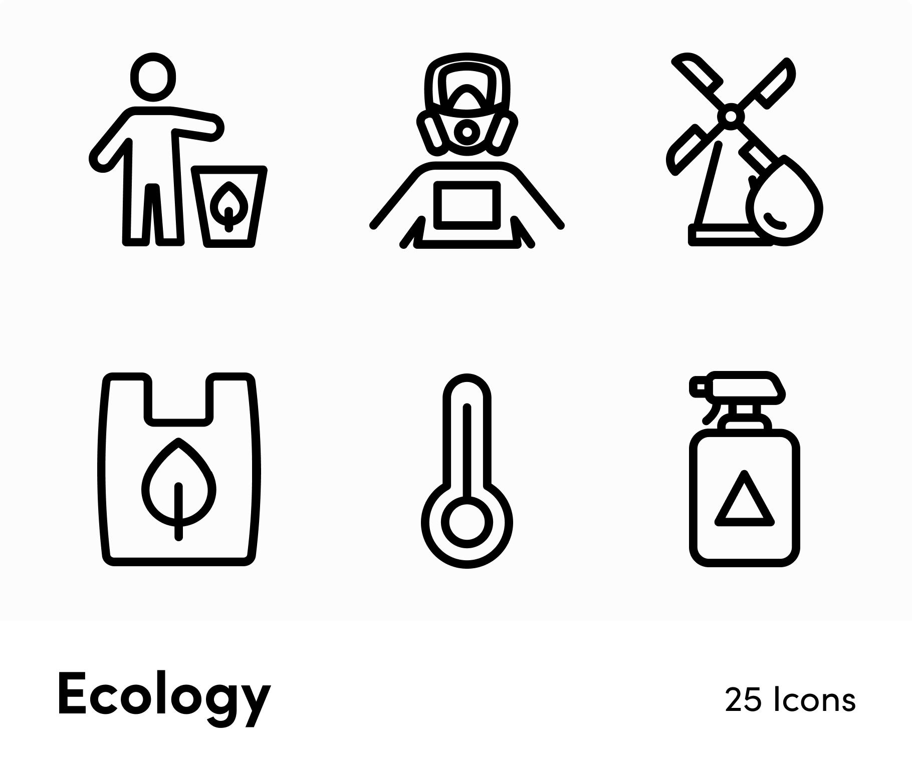 Ecology-Outline-Vector-Icons Icons Ecology Outline Vector Icons S12172102 powerpoint-template keynote-template google-slides-template infographic-template