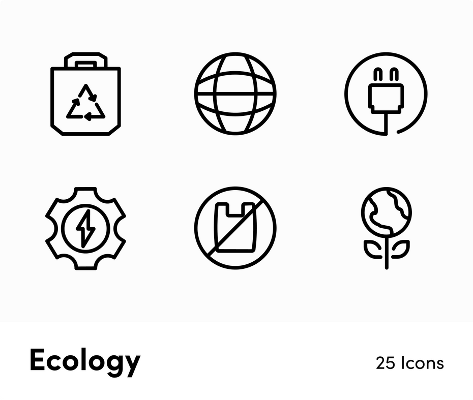Ecology-Outline-Vector-Icons Icons Ecology Outline Vector Icons S12172103 powerpoint-template keynote-template google-slides-template infographic-template