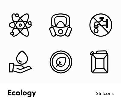 Ecology-Outline-Vector-Icons Icons Ecology Outline Vector Icons S12172104 powerpoint-template keynote-template google-slides-template infographic-template