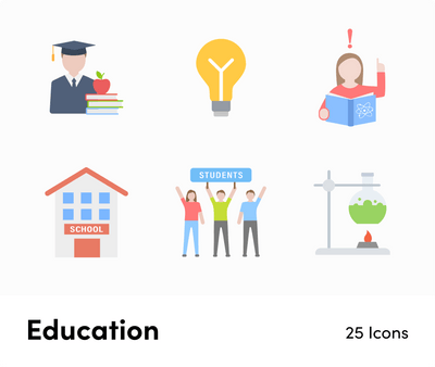 Education-Flat-Vector-Icons Icons Education Flat Vector Icons S01142203 powerpoint-template keynote-template google-slides-template infographic-template