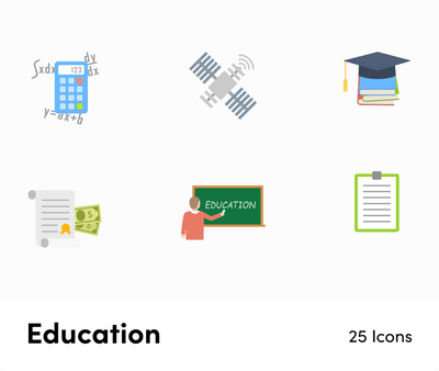 Education-Flat-Vector-Icons Icons Education Flat Vector Icons S01142205 powerpoint-template keynote-template google-slides-template infographic-template