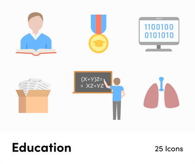 Education-Flat-Vector-Icons Icons Education Flat Vector Icons S01142206 powerpoint-template keynote-template google-slides-template infographic-template
