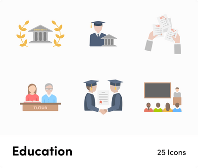 Education-Flat-Vector-Icons Icons Education Flat Vector Icons S01142210 powerpoint-template keynote-template google-slides-template infographic-template
