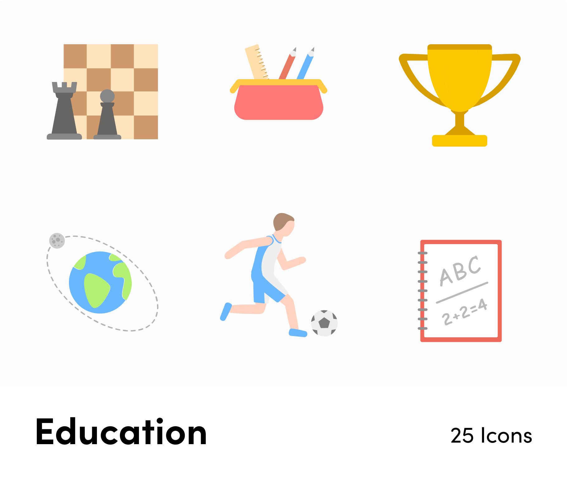 Education-Flat-Vector-Icons Icons Education Flat Vector Icons S01142213 powerpoint-template keynote-template google-slides-template infographic-template