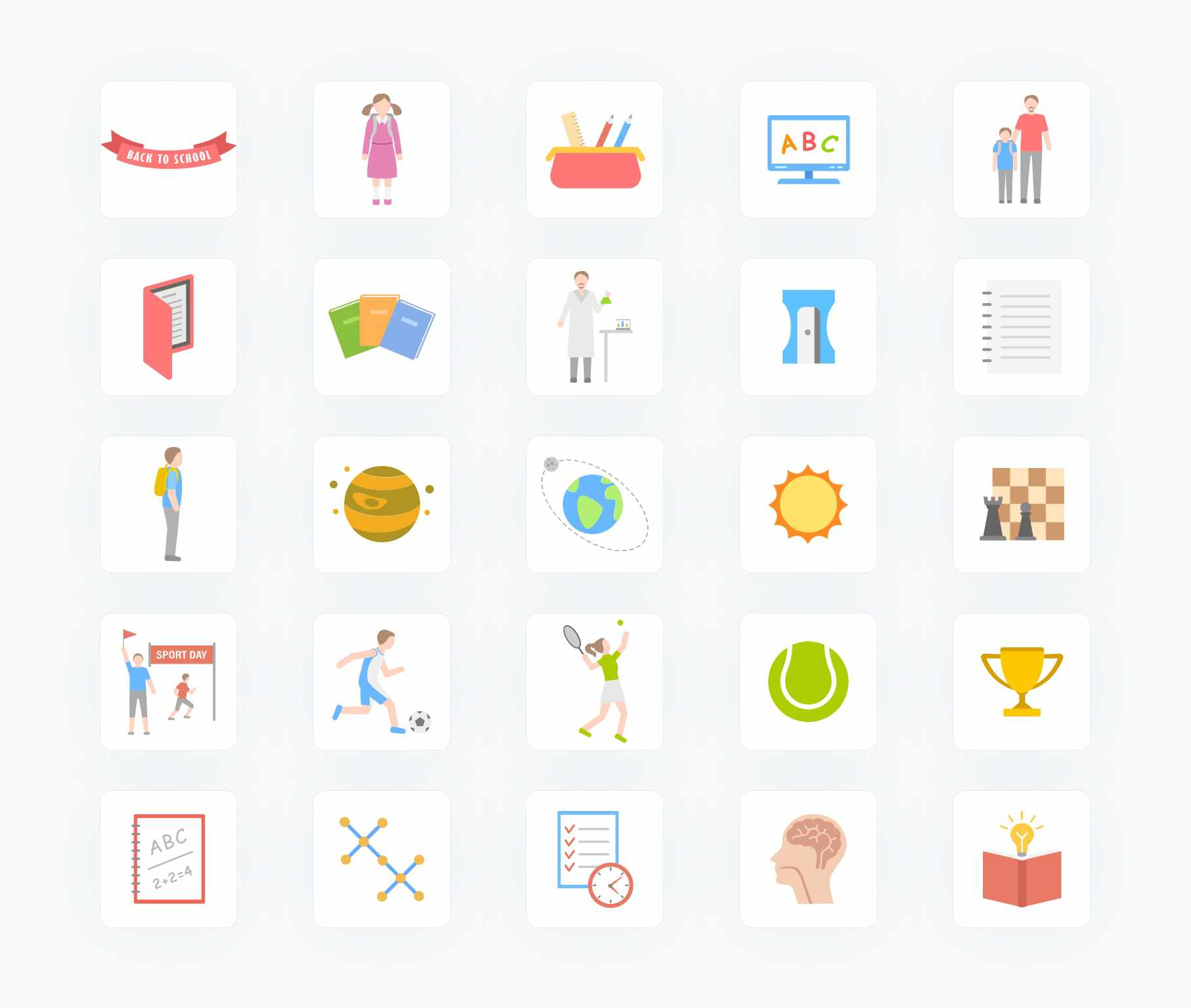 Education-Flat-Vector-Icons Icons Education Flat Vector Icons S01142213 powerpoint-template keynote-template google-slides-template infographic-template