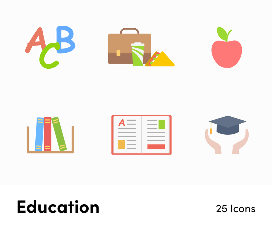 Education-Flat-Vector-Icons Icons Education Flat Vector Icons S01142214 powerpoint-template keynote-template google-slides-template infographic-template