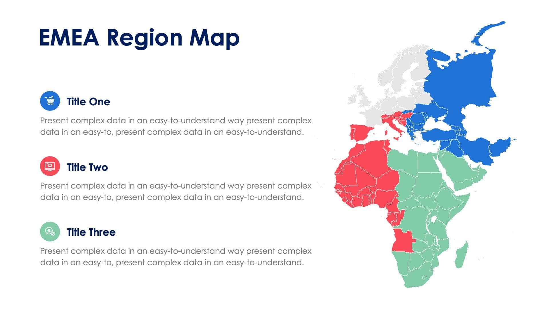 EMEA Region Map Infographic Slide Template S11012207 | Infografolio