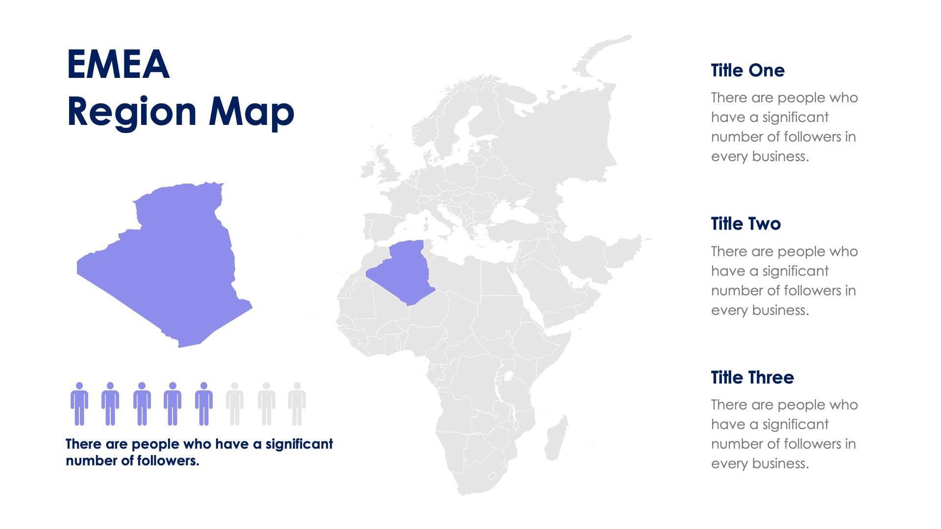 EMEA Region Map Infographic Slide Template S11012217 | Infografolio