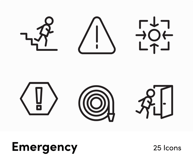 Emergency icons | Infografolio