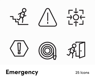 Emergency-Outline-Vector-Icons Icons Emergency Outline Vector Icons S12212102 powerpoint-template keynote-template google-slides-template infographic-template