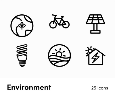 Environment-Outline-Vector-Icons Icons Environment Outline Vector Icons S12162101 powerpoint-template keynote-template google-slides-template infographic-template