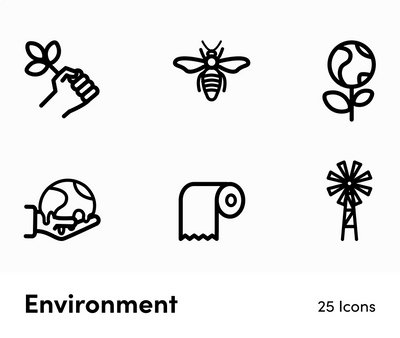 Environment-Outline-Vector-Icons Icons Environment Outline Vector Icons S12162104 powerpoint-template keynote-template google-slides-template infographic-template