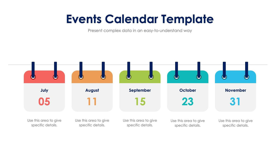 Events Calendar Infographic Slide Template S11042209 | Infografolio
