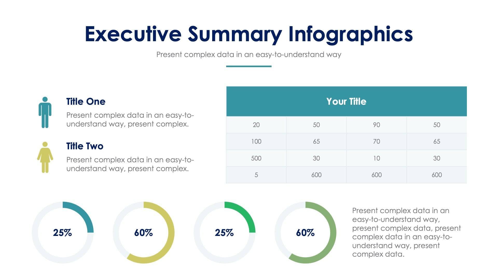 Executive Summary Slide Infographic Template S02152217 | Infografolio