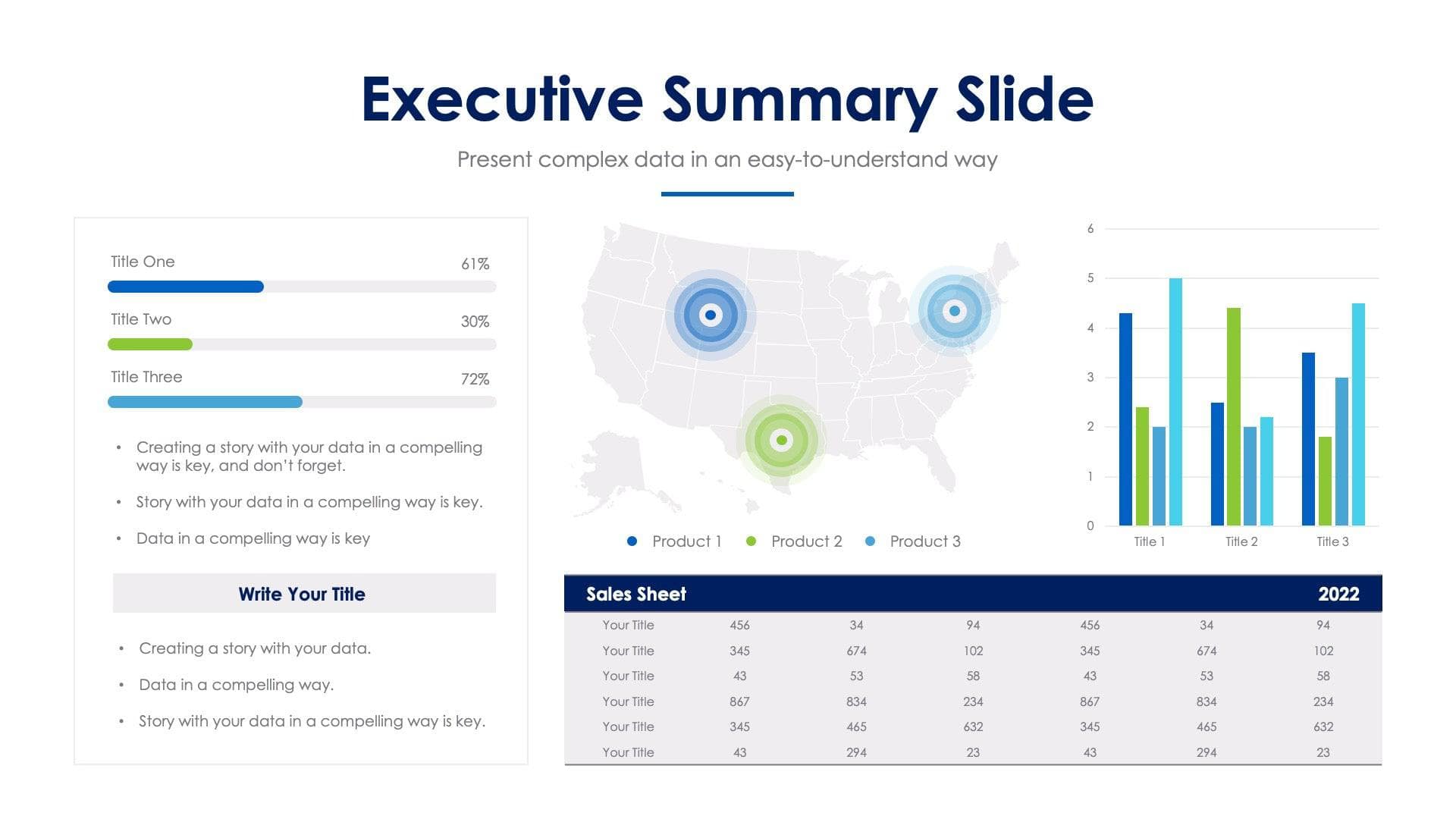 Executive Summary Slide Infographic Template S07252222 | Infografolio