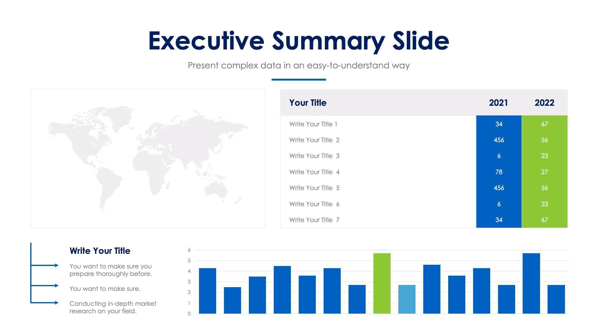 Executive Summary Slide Infographic Template S07252225 | Infografolio