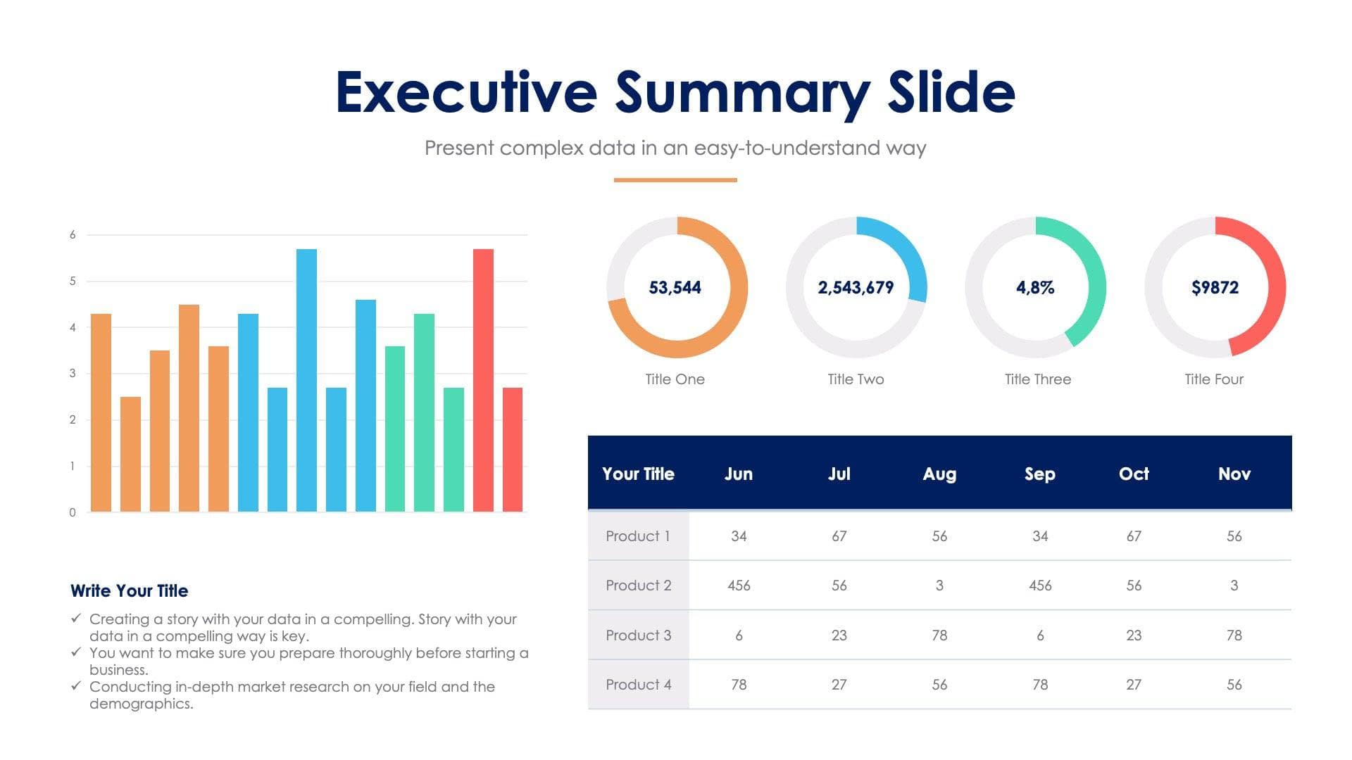 Executive Summary Slide Infographic Template S07252240 | Infografolio