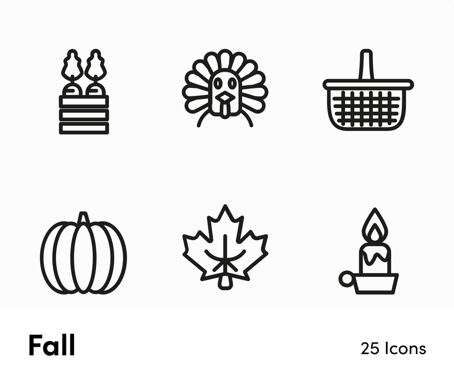 Fall-Outline-Vector-Icons Icons Fall Outline Vector Icons S12212101 powerpoint-template keynote-template google-slides-template infographic-template